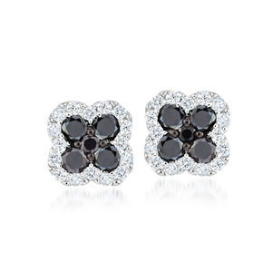 MISS MIMI  925 Sterling Silver Essential timeless clover Stud Earrings  13-021876-10