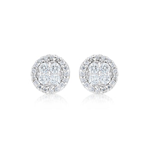 MISS MIMI  925 Sterling Silver Essential timeless round Stud Earrings 13-021879-01