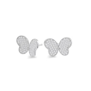 MISS MIMI  925 Sterling Silver Butterfly stud earring  13-142643-01