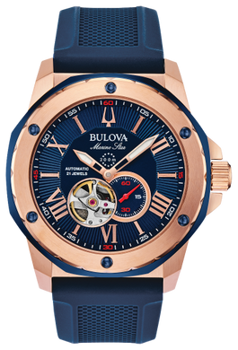 BULOVA MENS MARINE STAR WATCH 98A227 - Moments Watches & Jewelry