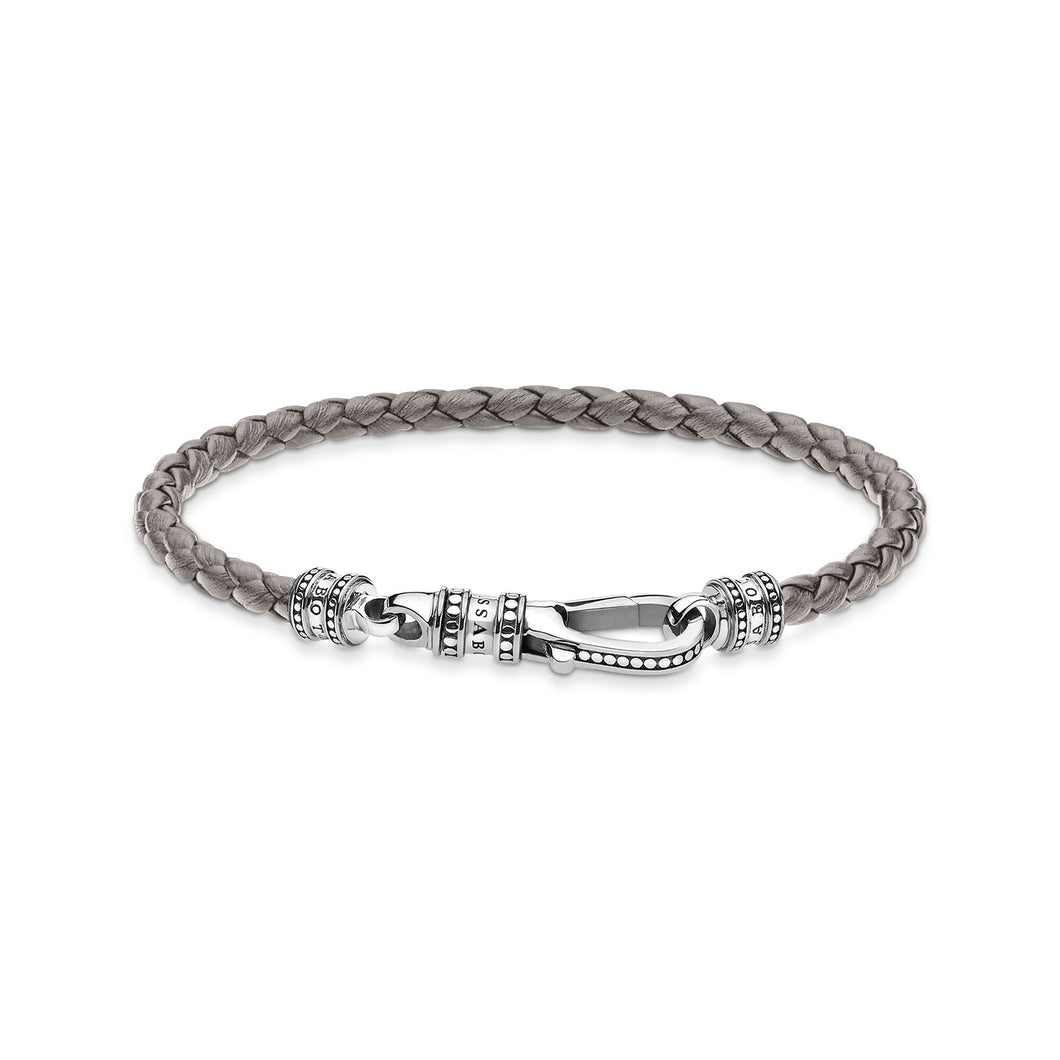 Thomas Sabo  Leather bracelet grey A2012-682-5-L19