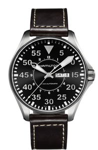 HAMILTON Khaki Aviation Pilot Day Date Auto H64715535 - Moments Watches & Jewelry