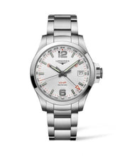 Load image into Gallery viewer, LONGINES CONQUEST V.H.P. GMT 41MM STAINLESS STEEL L37184766 - Moments Watches &amp; Jewelry
