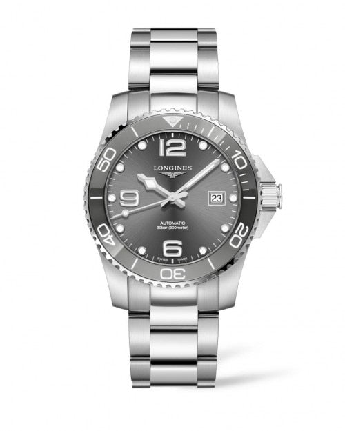 LONGINES HYDROCONQUEST CERAMIC 41MM AUTOMATIC DIVING WATCH L37814766 - Moments Watches & Jewelry