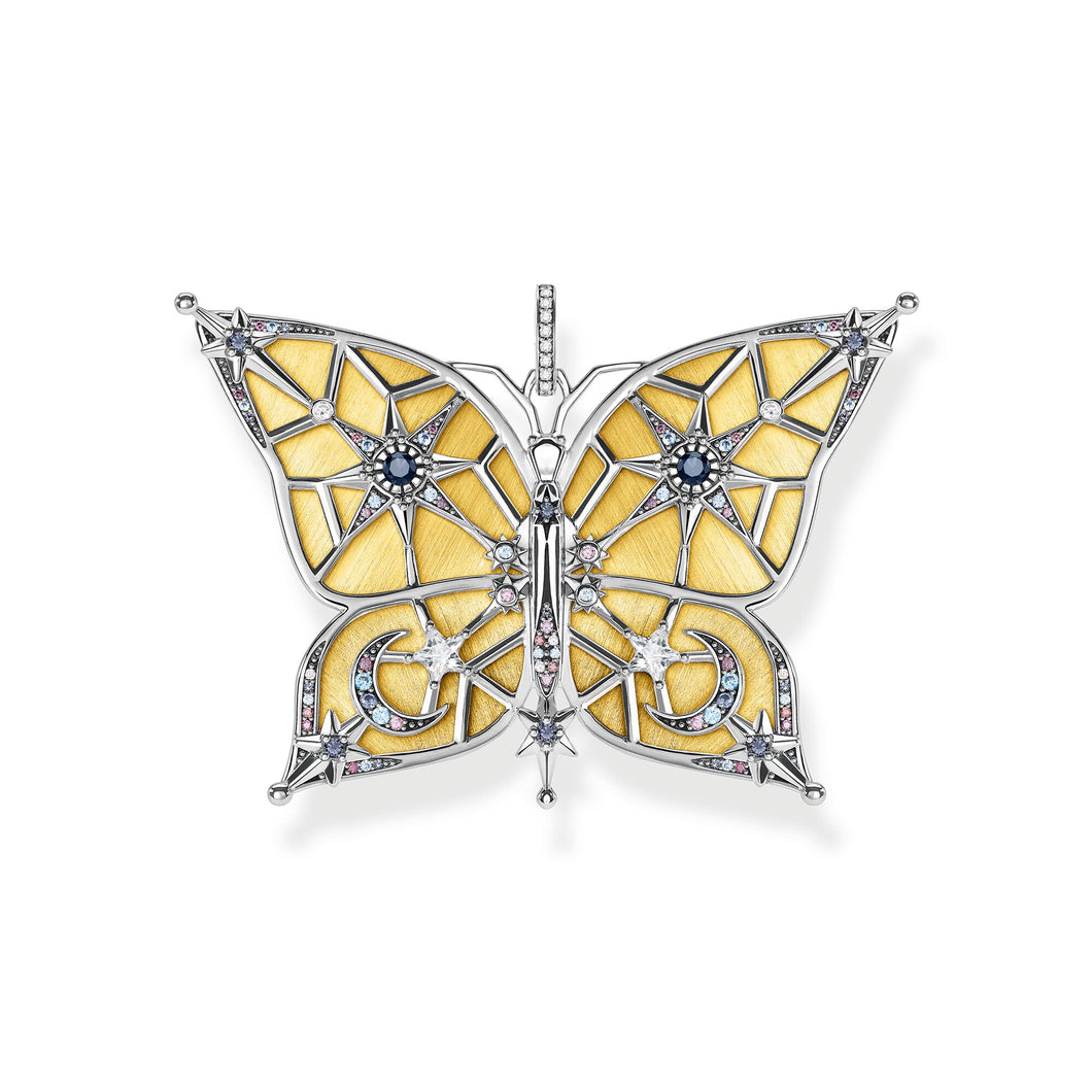 Thomas Sabo PENDANT BUTTERFLY WITH MOON AND STARS GOLD PE898-556-7