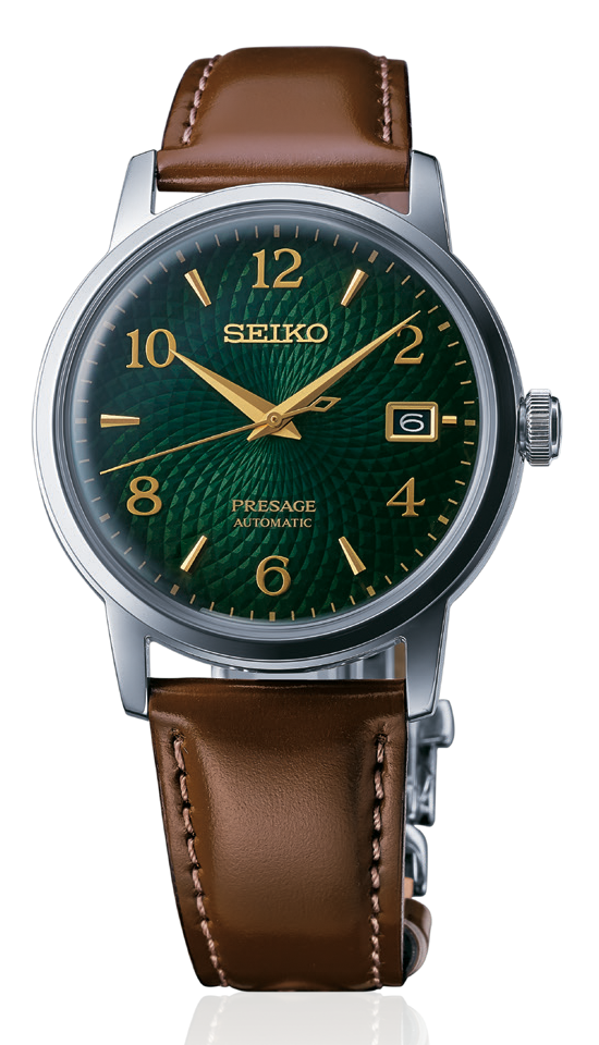 Seiko presage 2025 cocktail time green
