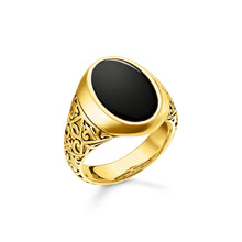 Load image into Gallery viewer, Thomas Sabo  Ring black-gold TR2242-177-11-62
