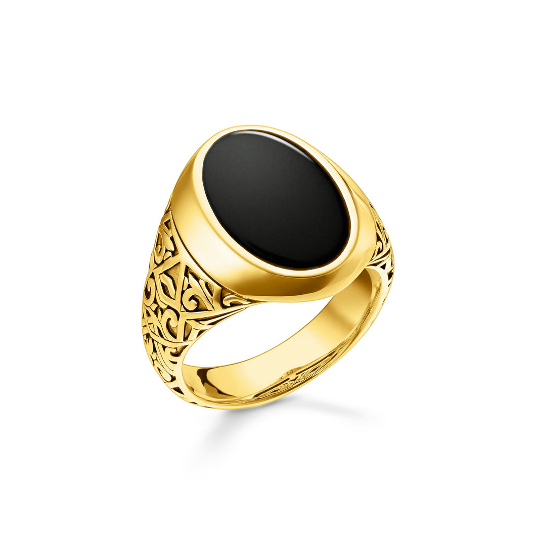 Thomas Sabo  Ring black-gold TR2242-177-11-62