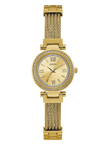 GUESS Gold-Tone Classic Petite Watch U1009L2