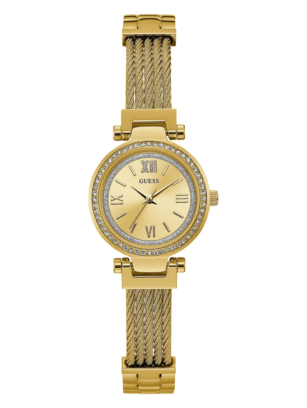 GUESS Gold-Tone Classic Petite Watch U1009L2