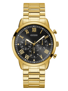 GUESS Gold-Tone and Black Multifunction Watch U1309G2