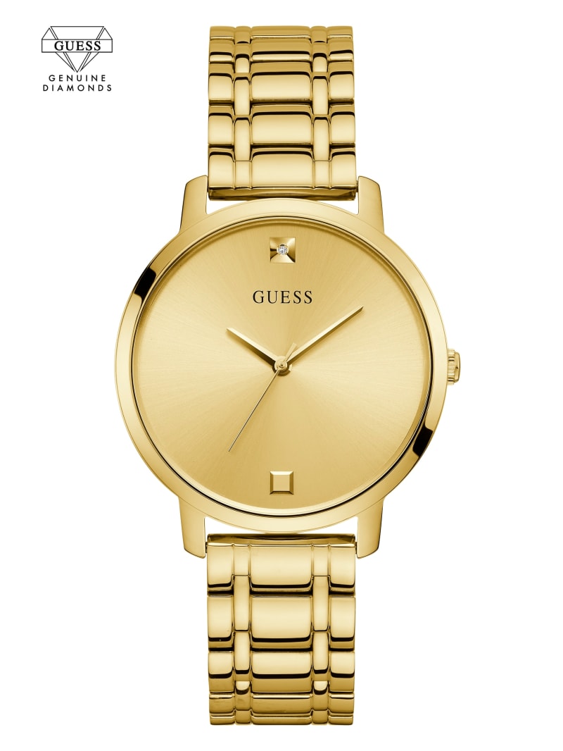 Guess watch sale gold diamond