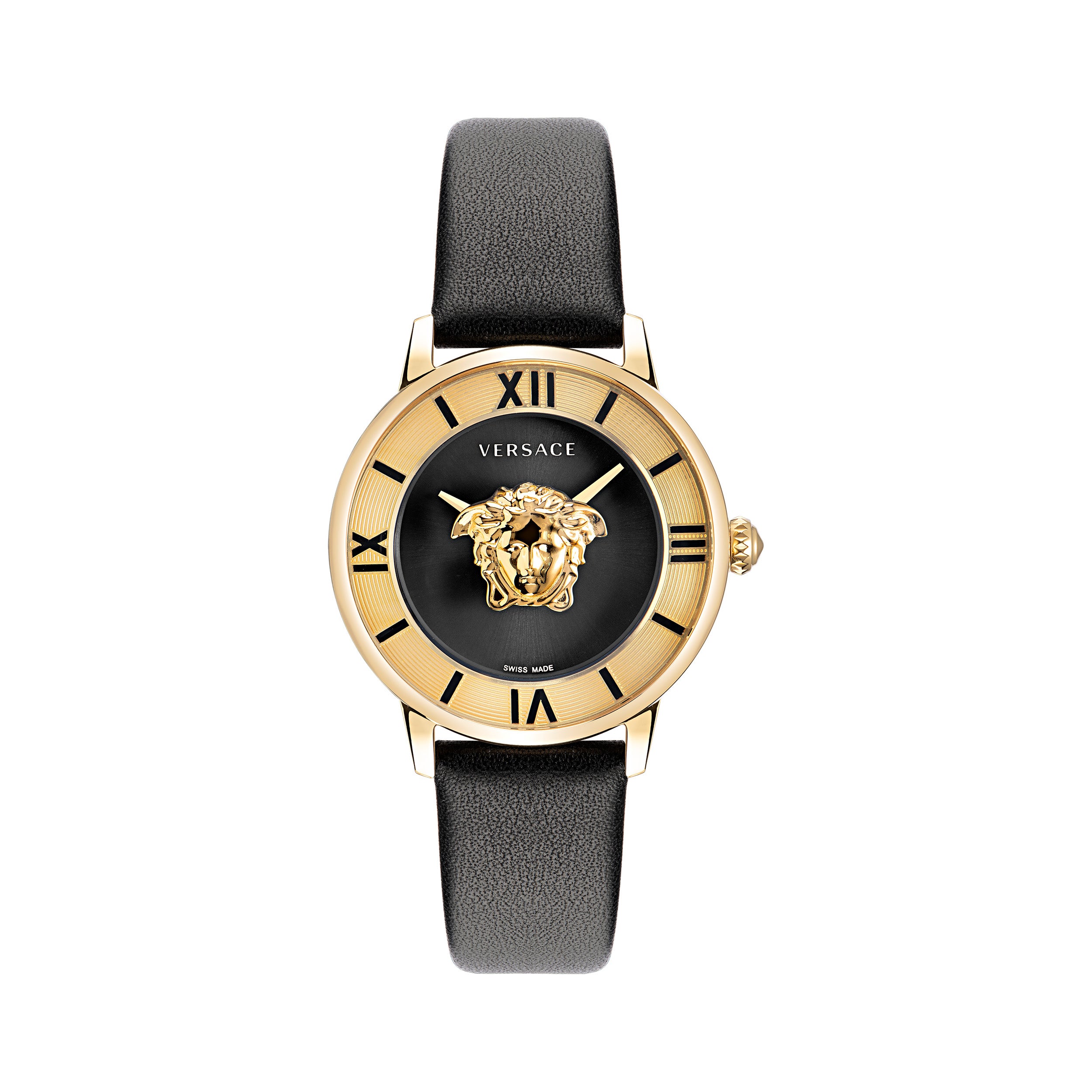 Versace Men's Icon Active Chronograph Black Silicone Strap Watch