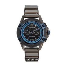 Load image into Gallery viewer, VERSACE Men&#39;s Swiss Chronograph Icon Active Black Silicone Strap VEZ700622
