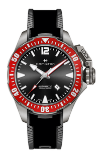 HAMILTON:KHAKI NAVY FROGMAN TITANIUM AUTO H77805335 - Moments Watches & Jewelry