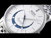 Load and play video in Gallery viewer, MIDO Baroncelli III Smiling Moon Lady M0272071101001
