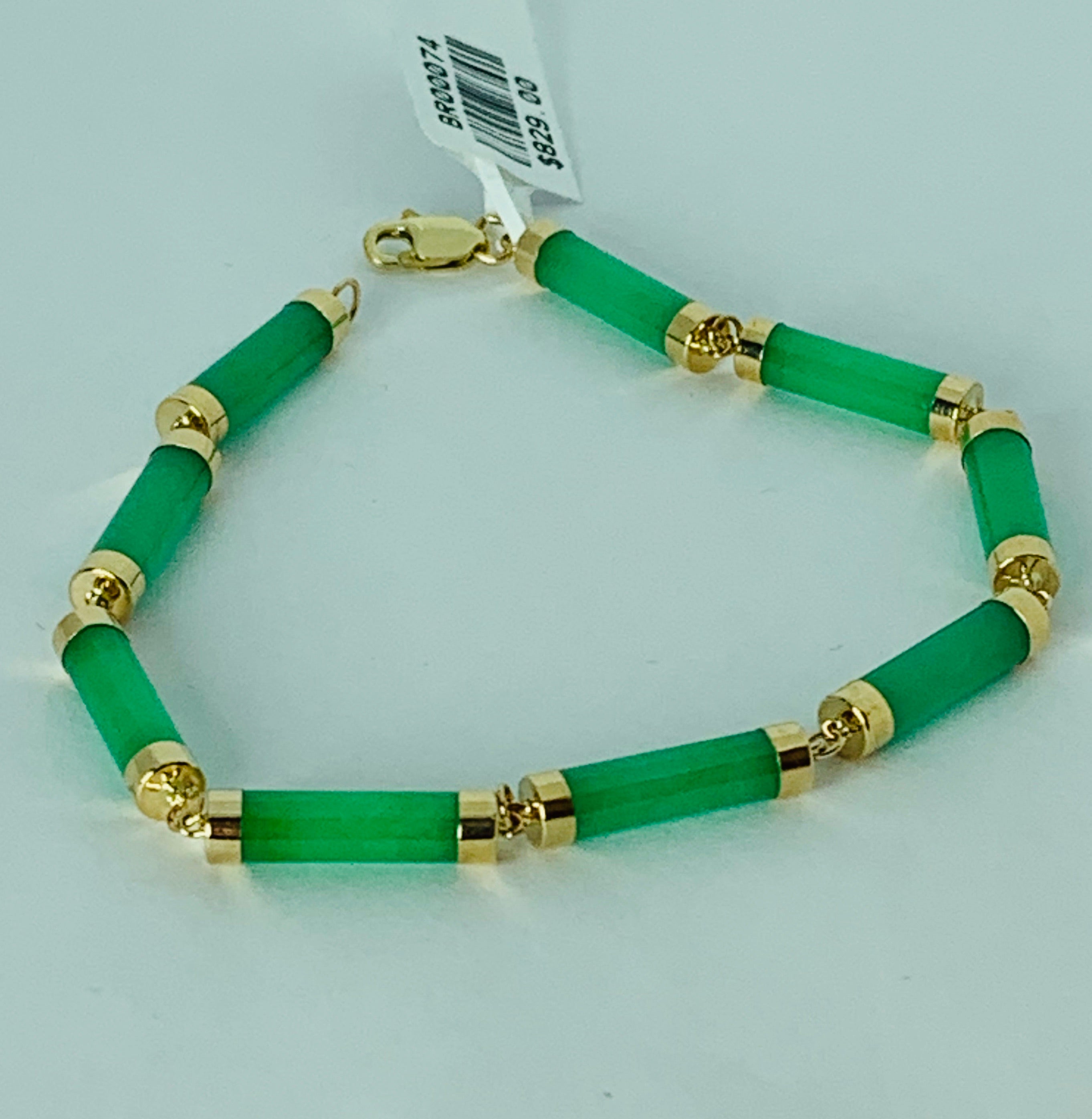 Jade deals 14k bracelet