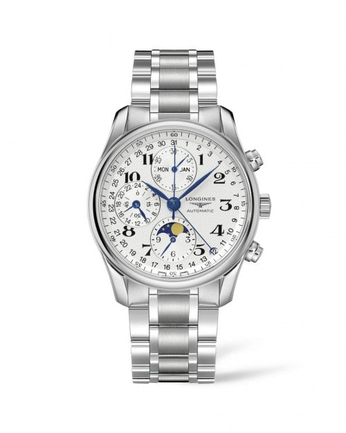 LONGINES MASTER COLLECTION 40MM CHRONOGRAPH WITH MOON PHASE L26734786 - Moments Watches & Jewelry